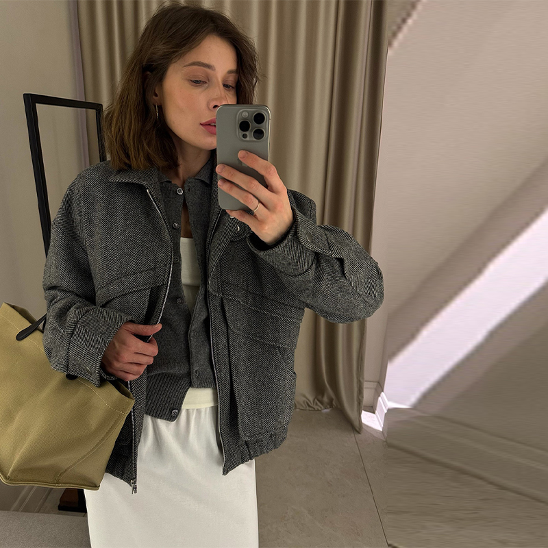 Chic Stylish Coat Stand-collar - Women'S Fashion Trends Fall 2025 ulasan dan harga